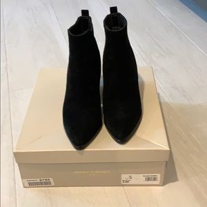 Black sude Marc Fisher booties